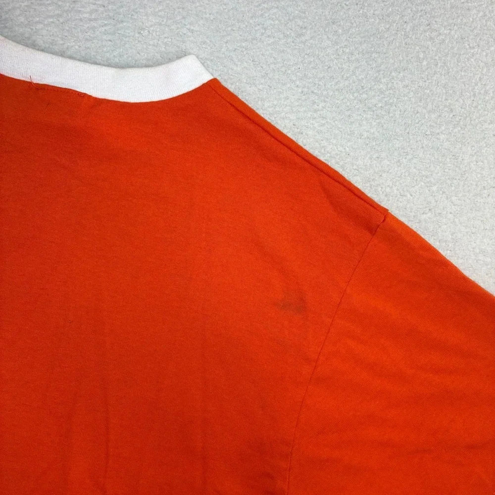 Vintage Boy Scouts Of America Tiger Cub T Shirt Youth M Orange Ringer Scout USA
